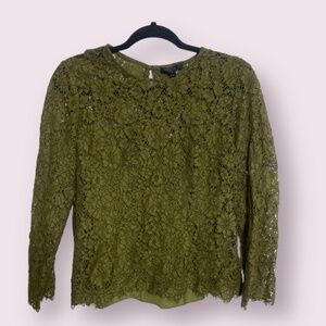 ⭐️ Lace Work Business Casual Classy Chic Glam Posh Hipster Hippie Hip Blouse Top